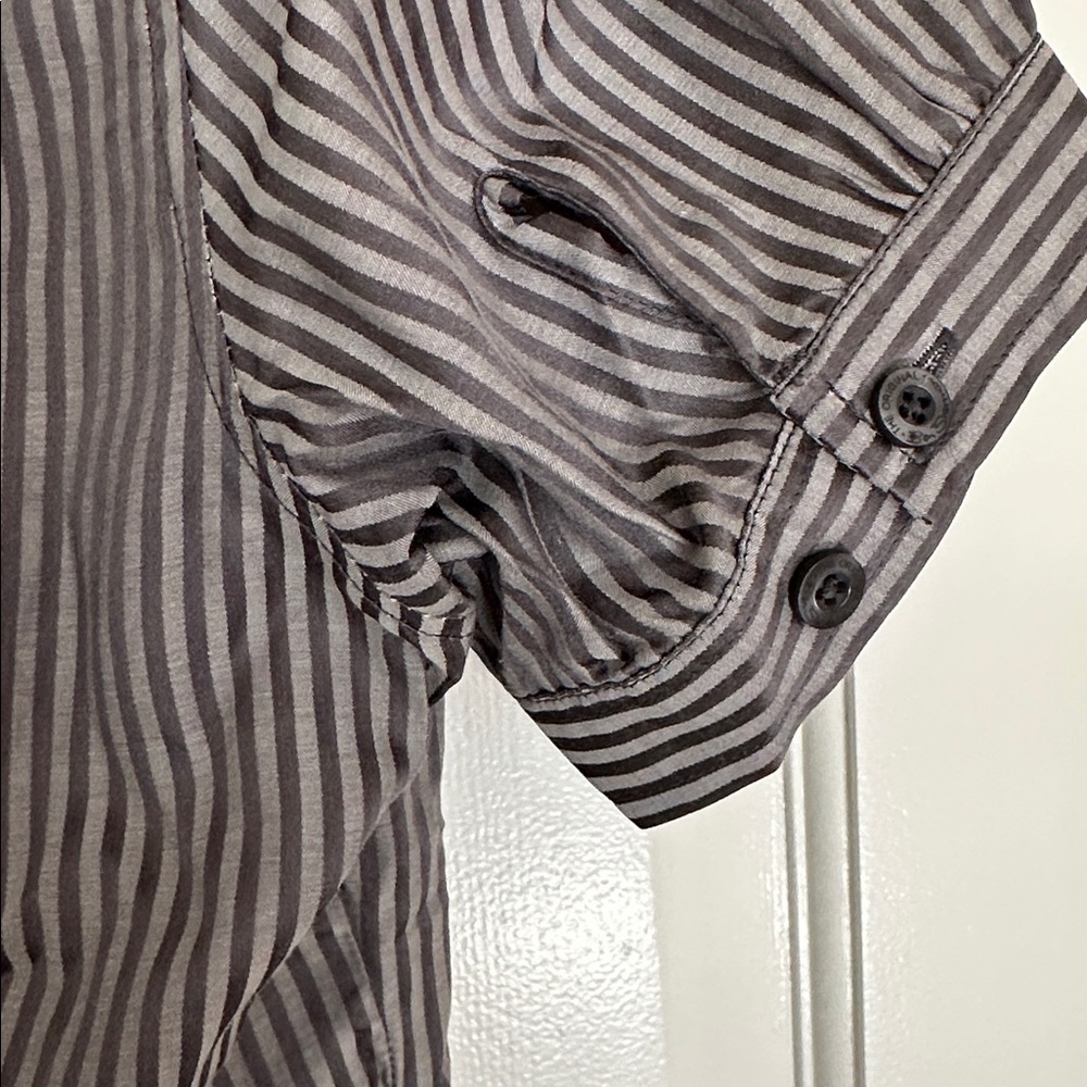 Ben Sherman Silk Cotton Button Down Top - Picture 5 of 7
